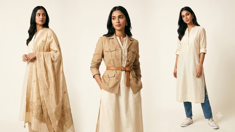 One kurta three ways